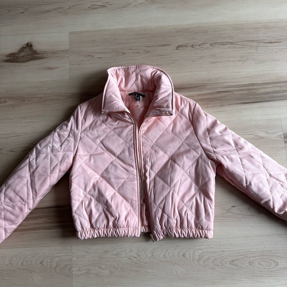 Forever 21 pink puffer jacket - Picture 3 of 6